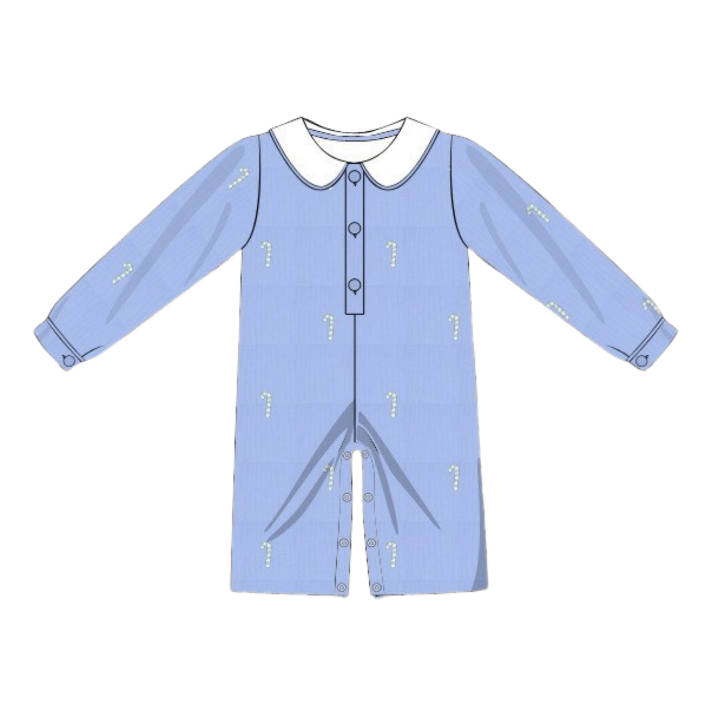 Cozy Cane Corduroy Romper