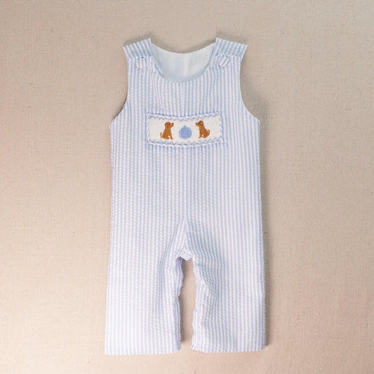 Pumpkin Pup Smocked Longall