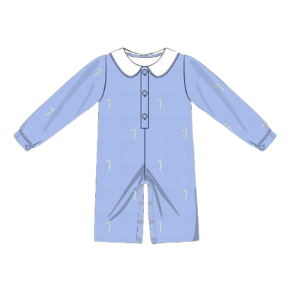 Cozy Cane Corduroy Romper