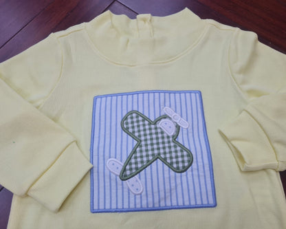 PRE-ORDER: Airplane Appliqué Mockneck Set (ETA: Early November)