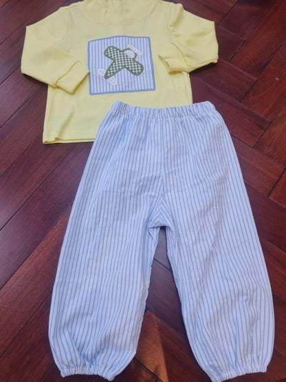PRE-ORDER: Airplane Appliqué Mockneck Set (ETA: Early November)