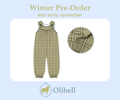 PRE-ORDER: Flannel Long Bubble Romper (ETA: Early November)