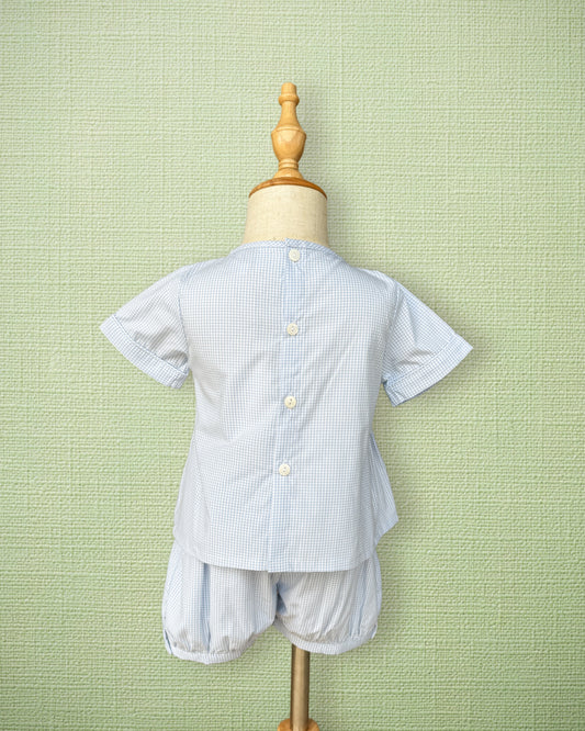 Little Red Wagon Smocked Set