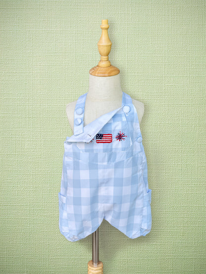 Stars & Stripes French Knot Romper