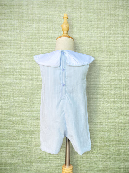 Shoreline Shadow Embroidery Romper